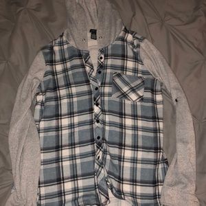 Rue 21 plaid long sleeve button up